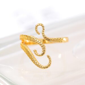 Fashion Octopus tentacle ring For Women 2020 fashion Jewelry Gold Adjustable Wrap Ring Best Friend GIfts BFF