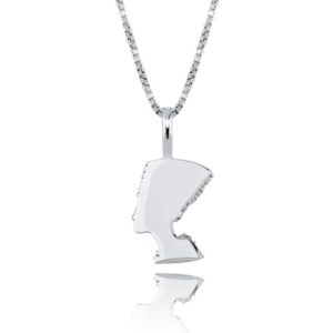 TOPGRILLZ 925 Sterling Silver Egyptian Pharaoh Pendant Iced Hip Hop Zircon Pendant Fashion Hip Hop Jewelry