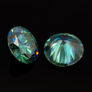 BOEYCJR 0.5ct 5mm Round Brilliant Cut Blue Moissanite Loose Stone VVS1 Excellent Cut Jewelry Making Stone