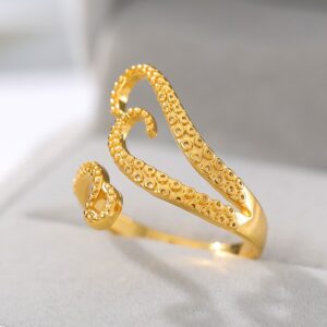 Fashion Octopus tentacle ring For Women 2020 fashion Jewelry Gold Adjustable Wrap Ring Best Friend GIfts BFF