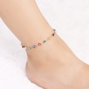 New Fashion 925 Sterling Silver Anklets For Women Bohemian Summer Beach Chain Bracelet Foot Jewelry CB178