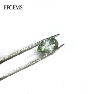 FFGems Natural Green Amethyst Loose Gemstone Pear Cut 8*12mm Fine Jewelry Mounting For Women Wedding Party Gift