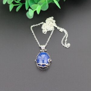 925 Sterling Silver The Vampire Diaries Katherine Pierce Daylight Necklace Nature Lapis With Retro Box