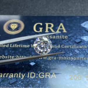 Lab Created diamond 0.5ct 5mm D Color Round Brilliant Cut loose Moissanite VVS1 grade Excellent Cut Jewelry Loose Stone