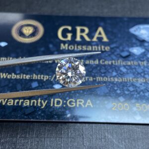 Lab diamond Moissanite excellent 1.0ct Carat 6.5mm GH Color Round Brilliant Cut VVS1 ring bracelet jewelry DIY